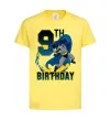 Детская футболка Batman birthday 9 Лимонный фото