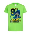 Детская футболка Batman birthday 9 Лаймовый фото