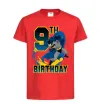 Детская футболка Batman birthday 9 Красный фото