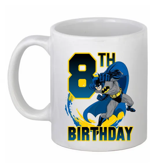 Чашка керамическая Batman birthday 8 Белый фото