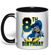 Чашка с цветной ручкой Batman birthday 8 Черный фото
