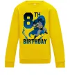 Детский Свитшот Batman birthday 8 Солнечно желтый фото