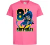 Детская футболка Batman birthday 8 Ярко-розовый фото