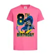 Детская футболка Batman birthday 8 Ярко-розовый фото