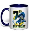 Чашка с цветной ручкой Batman Birthday 7 Глубокий темно-синий фото