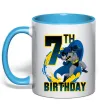 Чашка с цветной ручкой Batman Birthday 7 Голубой фото