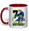Чашка с цветной ручкой Batman Birthday 7 Красный фото