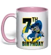 Чашка с цветной ручкой Batman Birthday 7 Нежно розовый фото