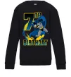 Детский Свитшот Batman Birthday 7 Черный фото