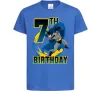 Детская футболка Batman Birthday 7 Ярко-синий фото