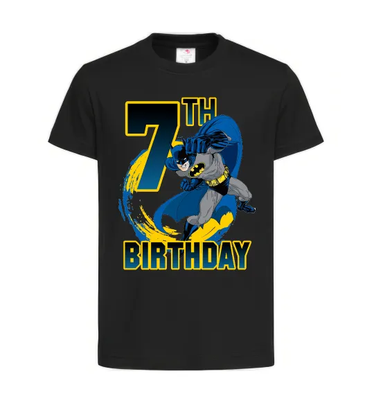 Детская футболка Batman Birthday 7 Черный фото