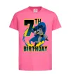 Детская футболка Batman Birthday 7 Ярко-розовый фото