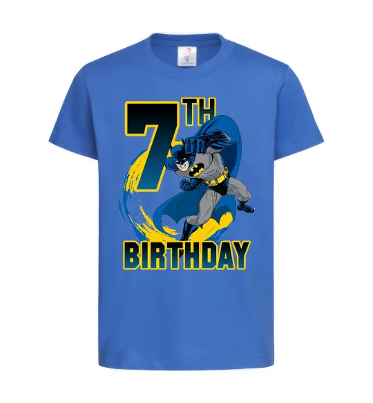 Детская футболка Batman Birthday 7 Ярко-синий фото