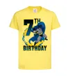 Детская футболка Batman Birthday 7 Лимонный фото
