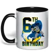 Чашка с цветной ручкой Batman birthday 6 Черный фото