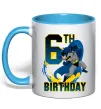 Чашка с цветной ручкой Batman birthday 6 Голубой фото