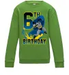 Детский Свитшот Batman birthday 6 Лаймовый фото