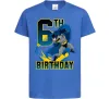 Детская футболка Batman birthday 6 Ярко-синий фото