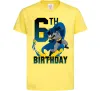 Детская футболка Batman birthday 6 Лимонный фото