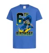 Дитяча футболка Batman birthday 6 Яскраво-синій фото