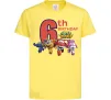 Детская футболка Super wings birthday 6 Лимонный фото