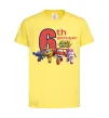 Детская футболка Super wings birthday 6 Лимонный фото