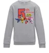 Детский Свитшот Super wings birthday 5 Серый меланж фото