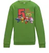 Детский Свитшот Super wings birthday 5 Лаймовый фото