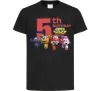 Детская футболка Super wings birthday 5 Черный фото