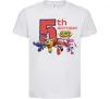 Детская футболка Super wings birthday 5 Белый фото