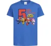 Детская футболка Super wings birthday 5 Ярко-синий фото
