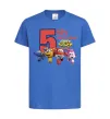 Детская футболка Super wings birthday 5 Ярко-синий фото