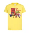 Детская футболка Super wings birthday 5 Лимонный фото