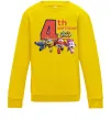Детский Свитшот Super wings birthday 4 Солнечно желтый фото
