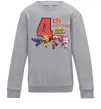 Детский Свитшот Super wings birthday 4 Серый меланж фото