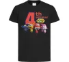 Детская футболка Super wings birthday 4 Черный фото