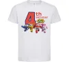 Детская футболка Super wings birthday 4 Белый фото