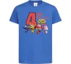 Детская футболка Super wings birthday 4 Ярко-синий фото