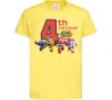 Детская футболка Super wings birthday 4 Лимонный фото