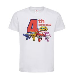 Детская футболка Super wings birthday 4