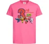 Детская футболка Super wings birthday 3 Ярко-розовый фото