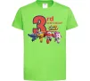 Детская футболка Super wings birthday 3 Лаймовый фото