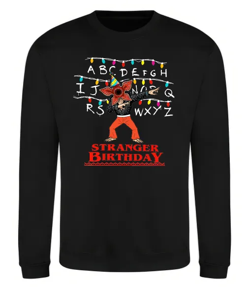 Свитшот Stranger birthday Черный фото