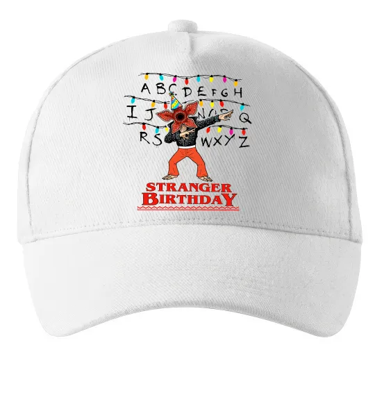 Кепка Stranger birthday Белый фото