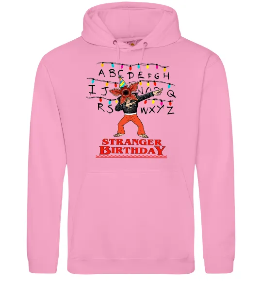Женская толстовка (худи) Stranger birthday Розовый фото