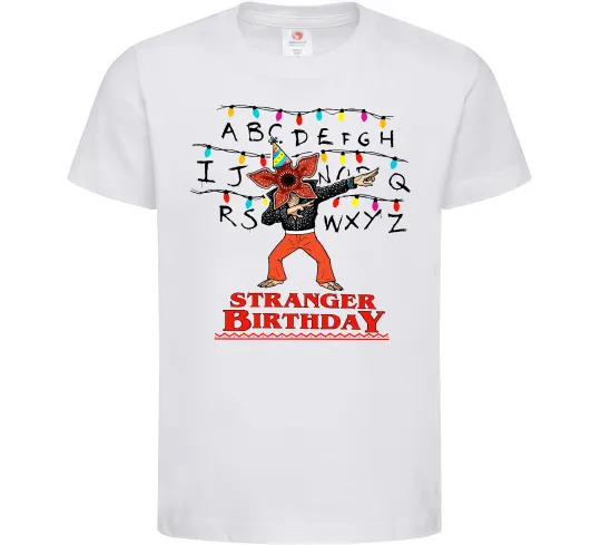 Дитяча футболка Stranger birthday Білий фото