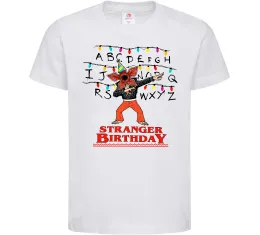 Дитяча футболка Stranger birthday Білий фото