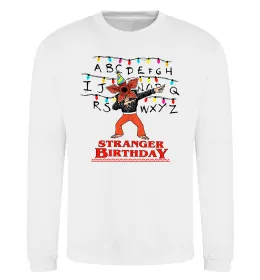 Свитшот Stranger birthday Белый фото