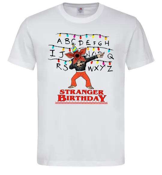 Чоловіча футболка Stranger birthday Білий фото