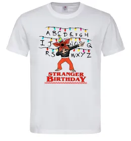 Чоловіча футболка Stranger birthday Білий фото